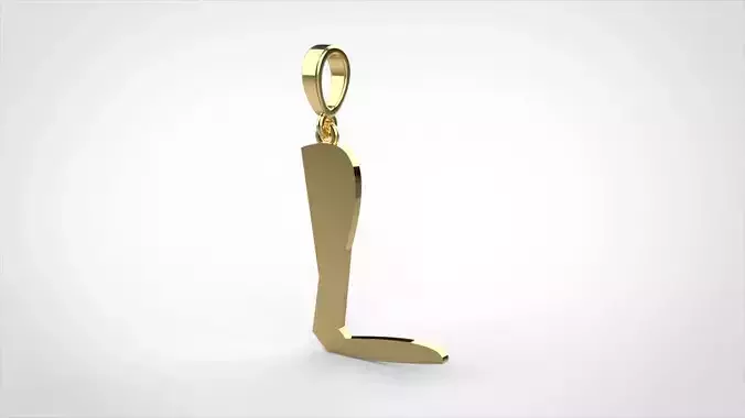 Pendant alphabet zaiedsloppy L small 