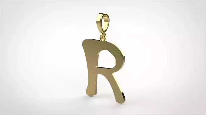 Pendant alphabet zaiedsloppy R small 