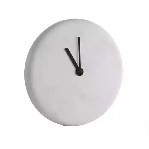 White Marble Table Clock