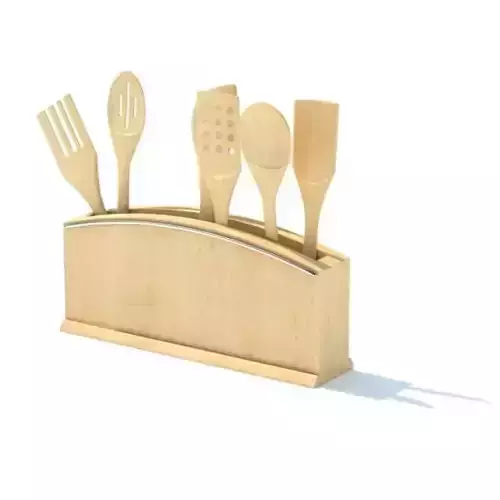 Deluxe Kitchen Utensil Holder 3D model