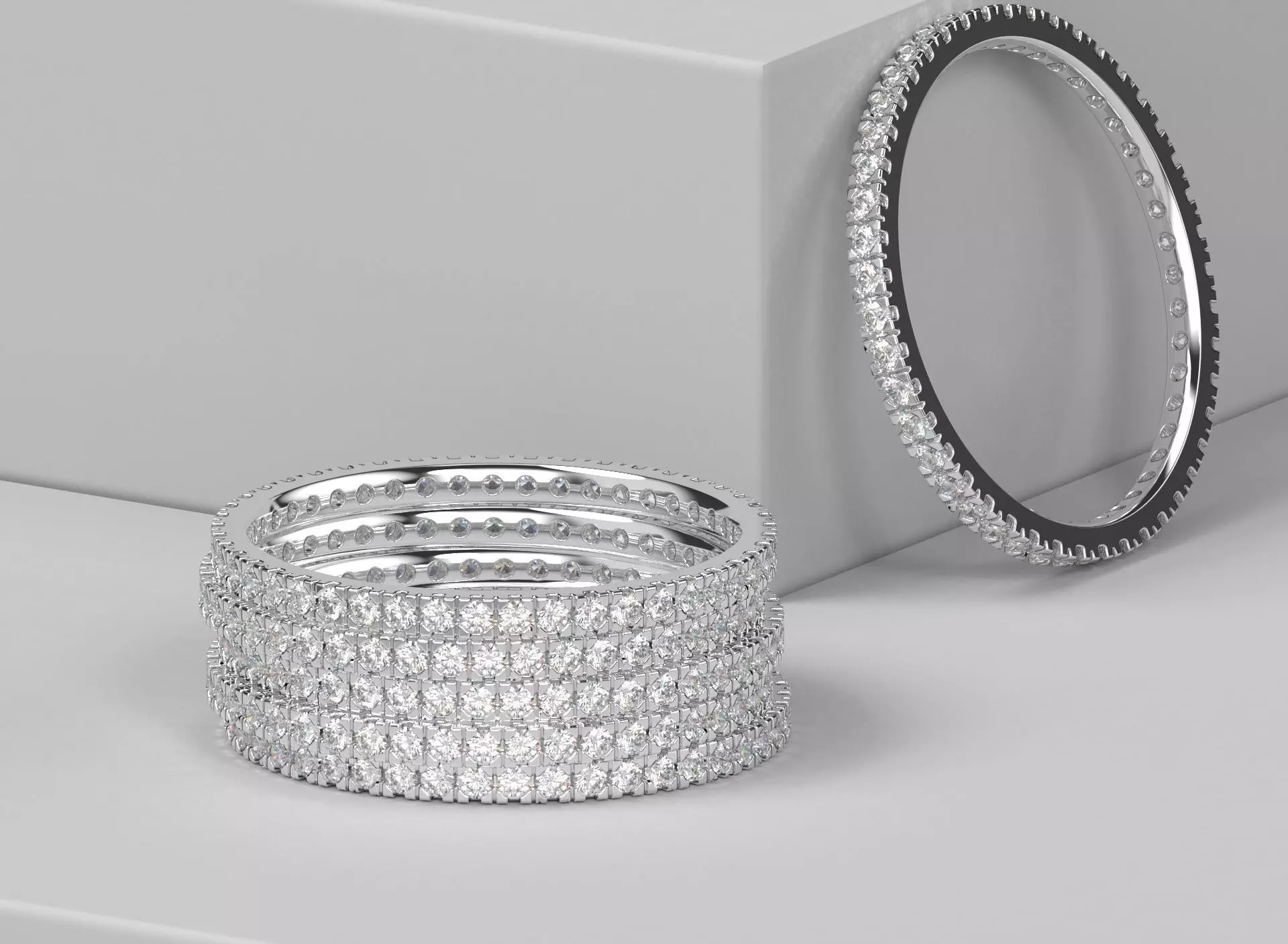 STACKABLE ETERNITY RING 125  3D print model_0