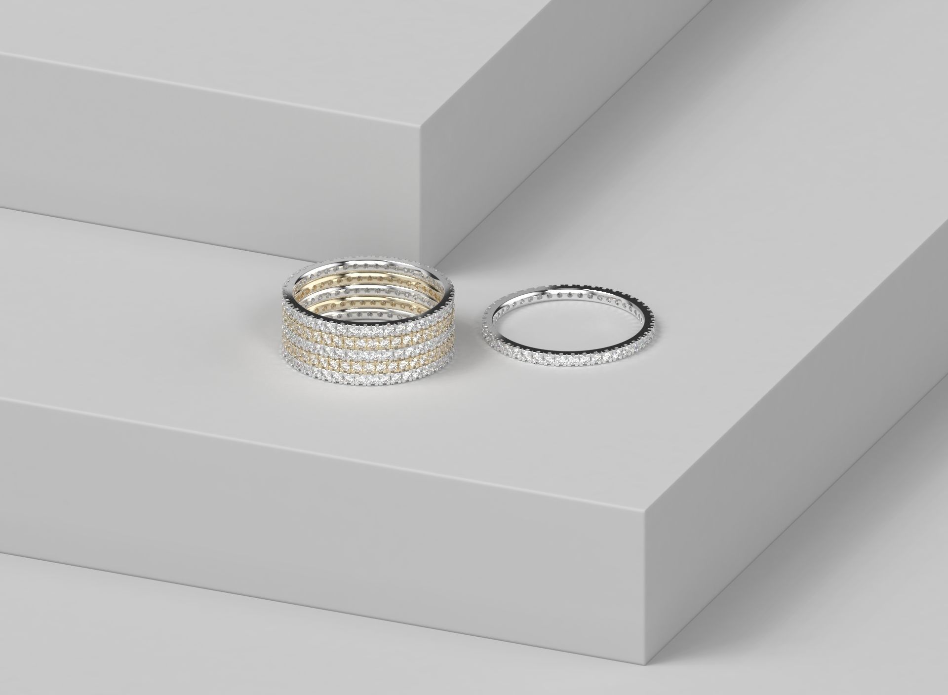 STACKABLE ETERNITY RING 125  3D print model_1