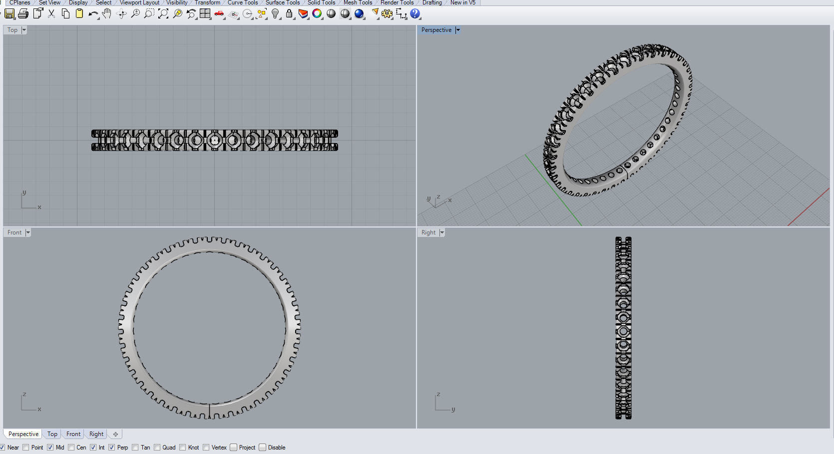 STACKABLE ETERNITY RING 125  3D print model_26
