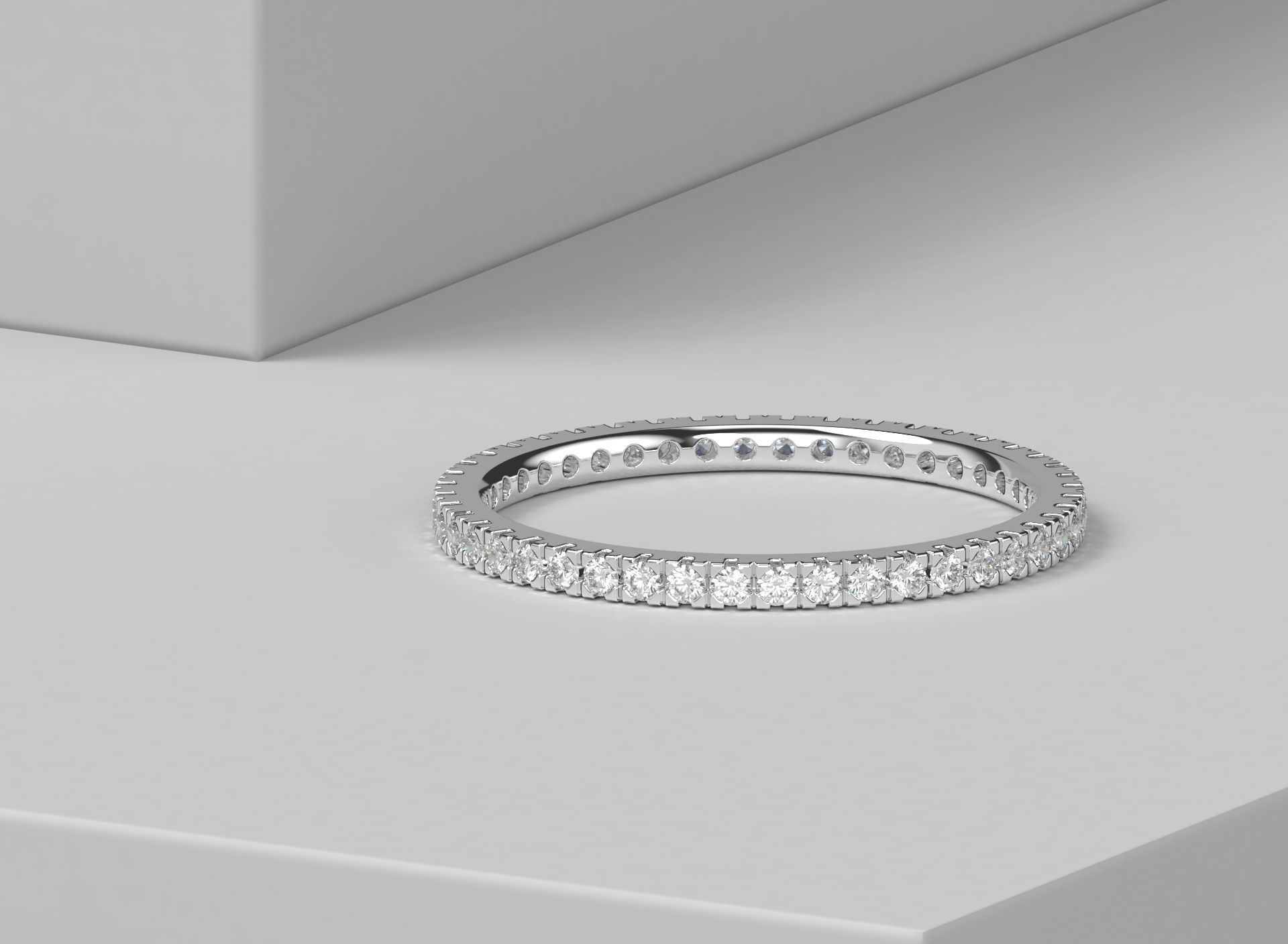 STACKABLE ETERNITY RING 125  3D print model_3