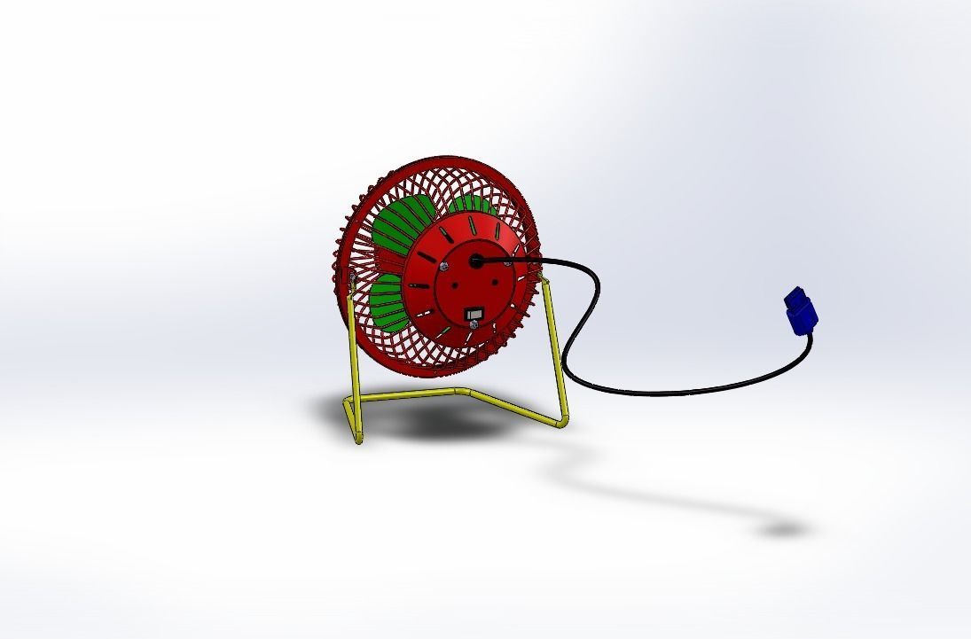 SMALL ELECTRIC FAN WITH USB 3D print model_2
