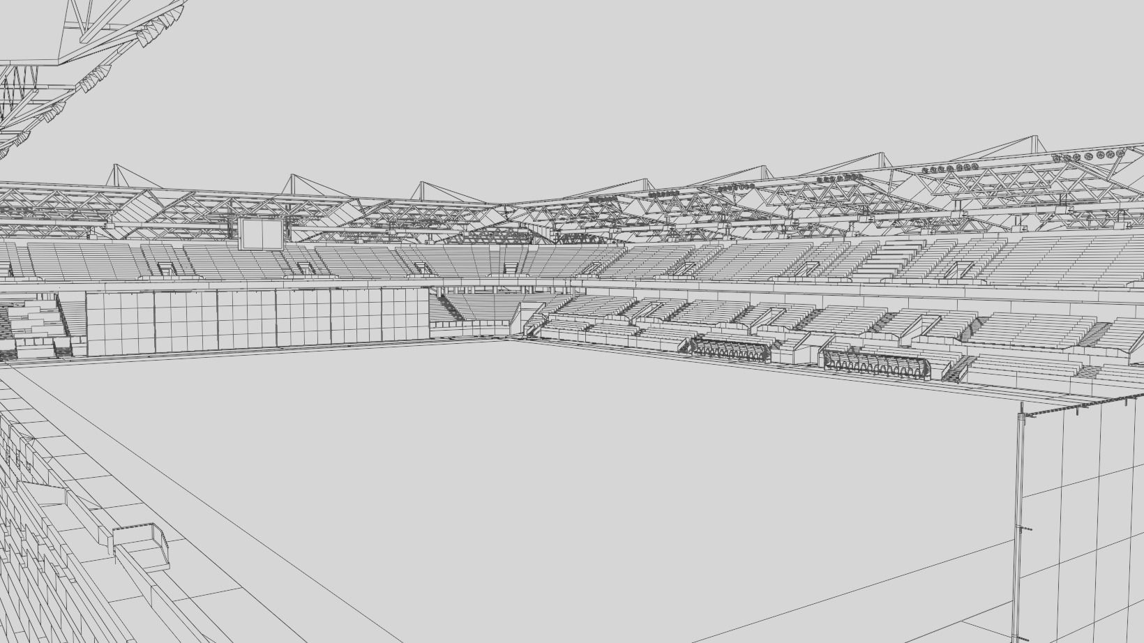 MSV Arena - Duisburg - Germany Low-poly 3D model_8