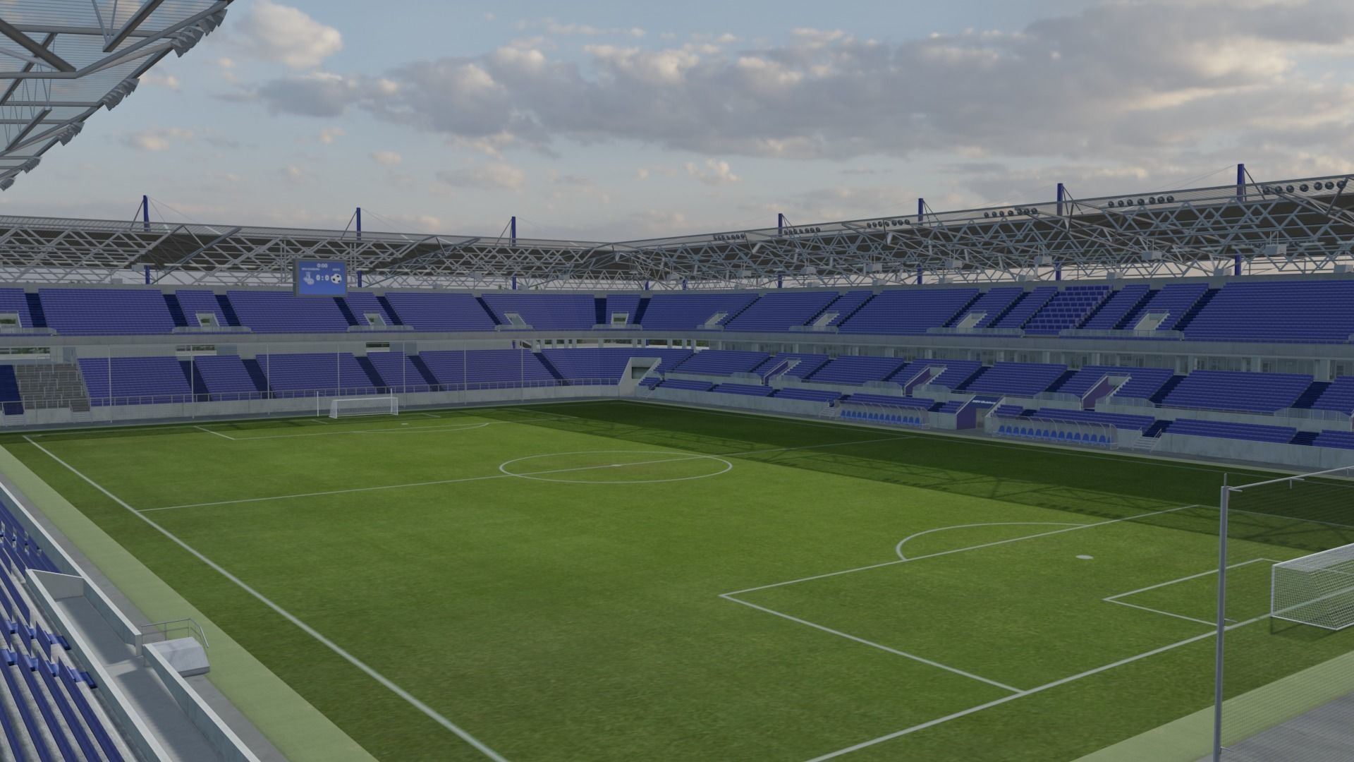 MSV Arena - Duisburg - Germany Low-poly 3D model_3