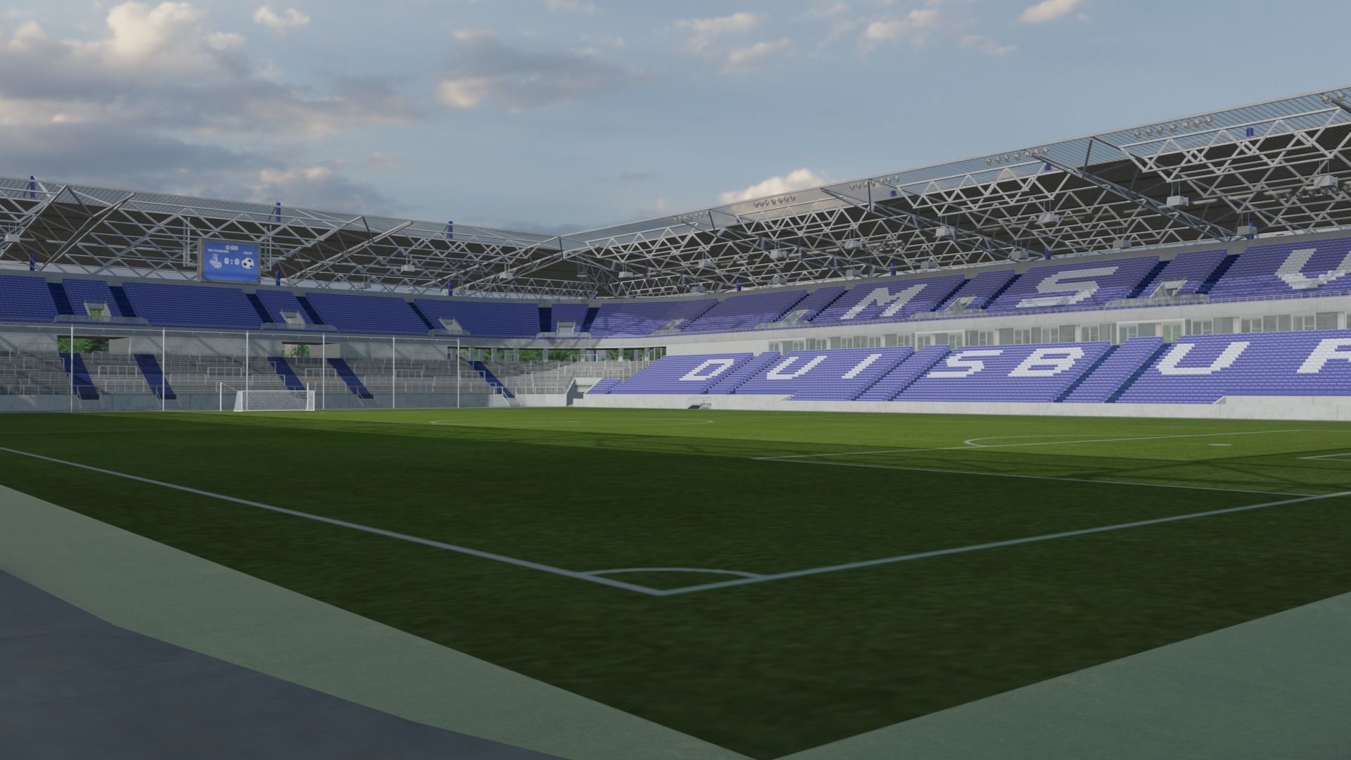 MSV Arena - Duisburg - Germany Low-poly 3D model_4