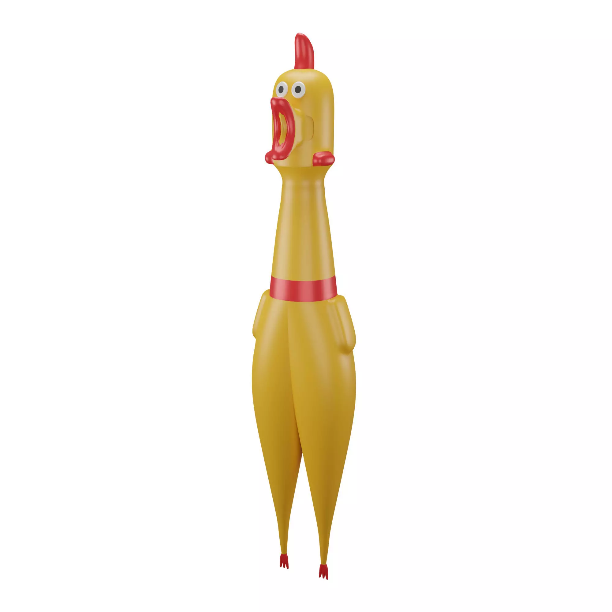 Rubber Chicken Low-poly 3D model