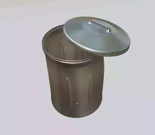 Trash bin - High poly