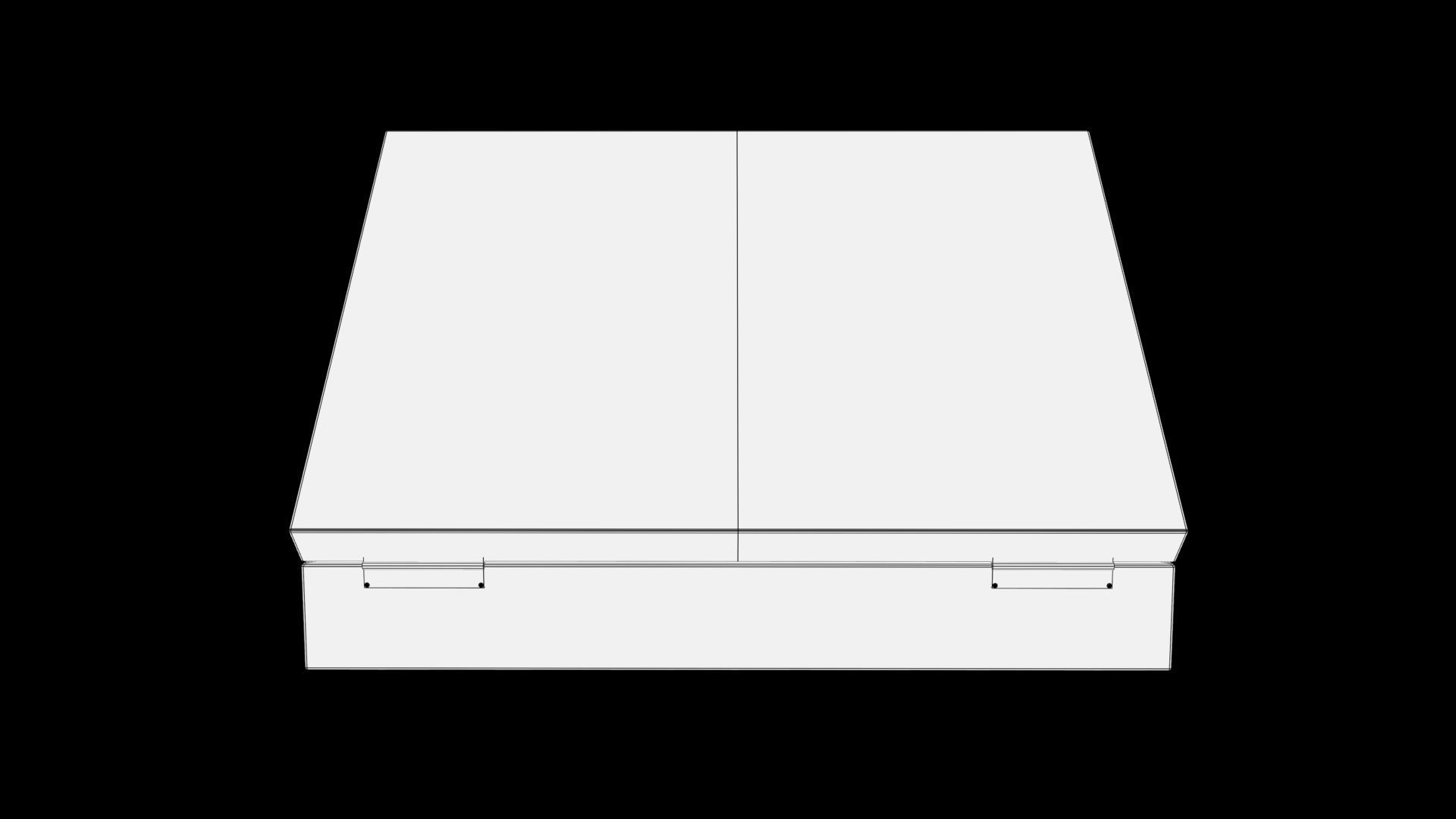 briefcase money in Low-poly 3D model_8