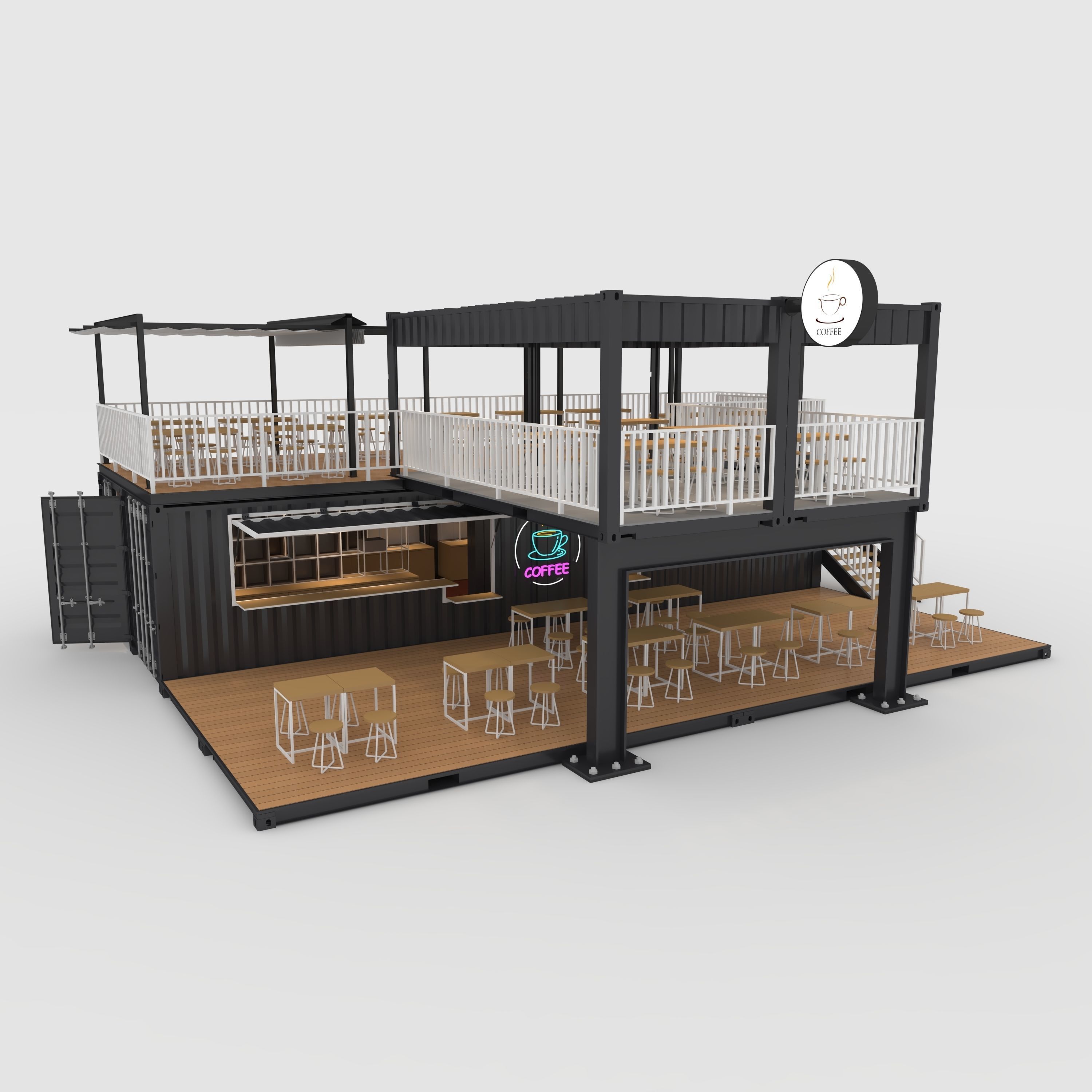 Container Cafe 1 3D model_10
