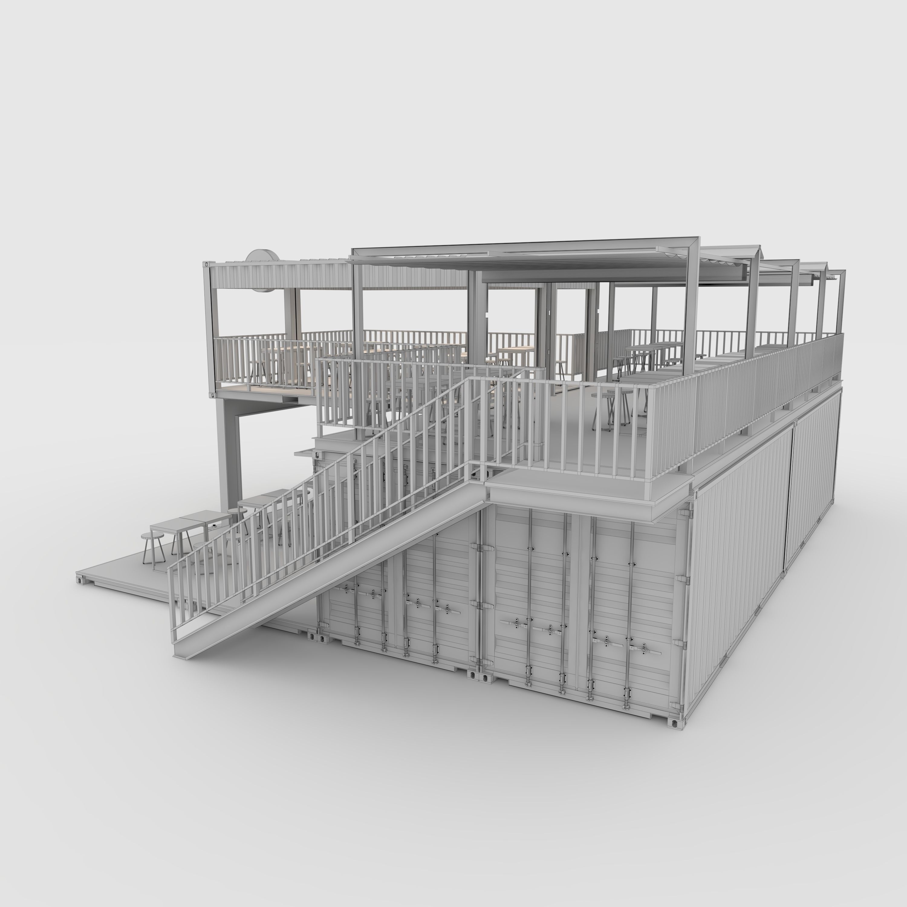 Container Cafe 1 3D model_17