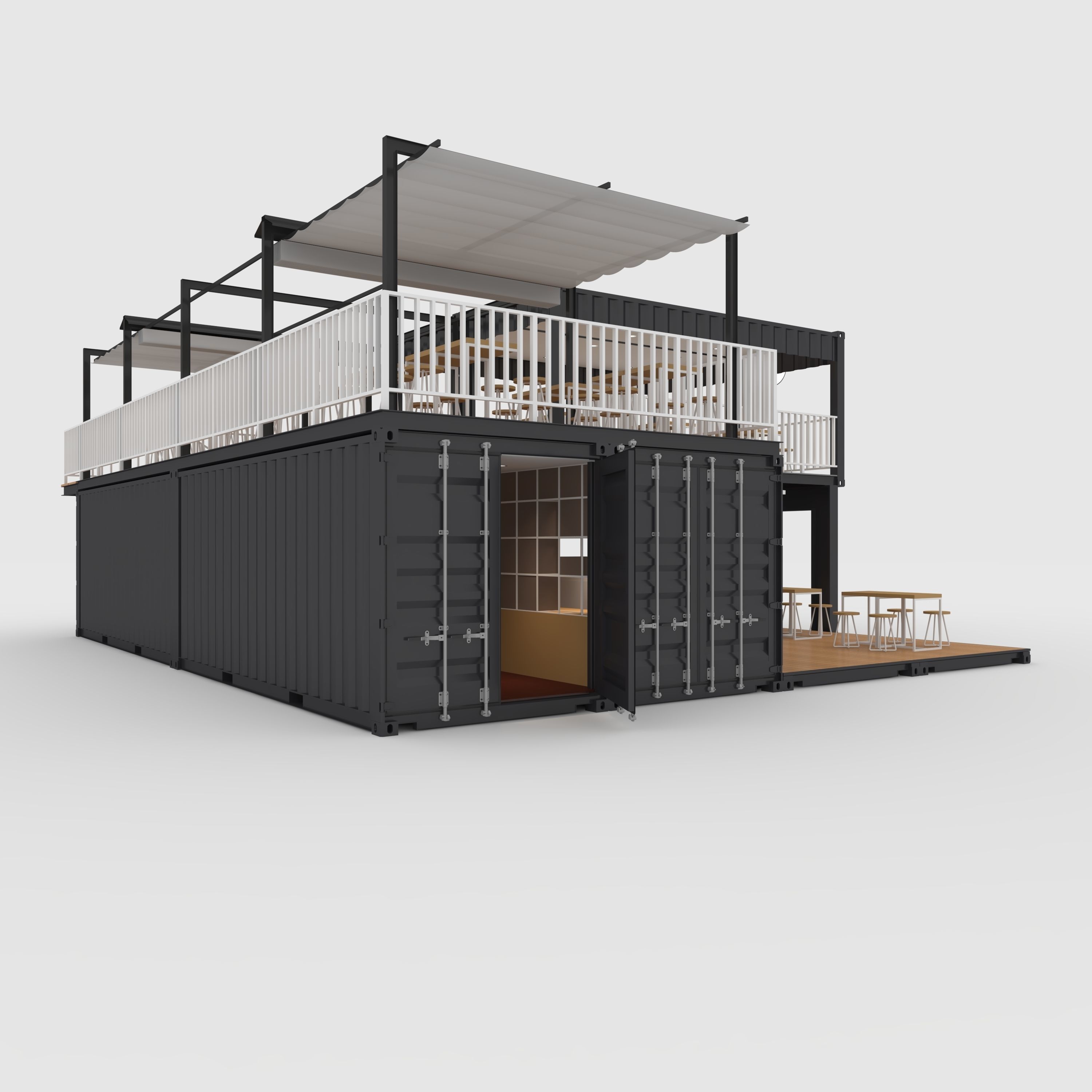 Container Cafe 1 3D model_8