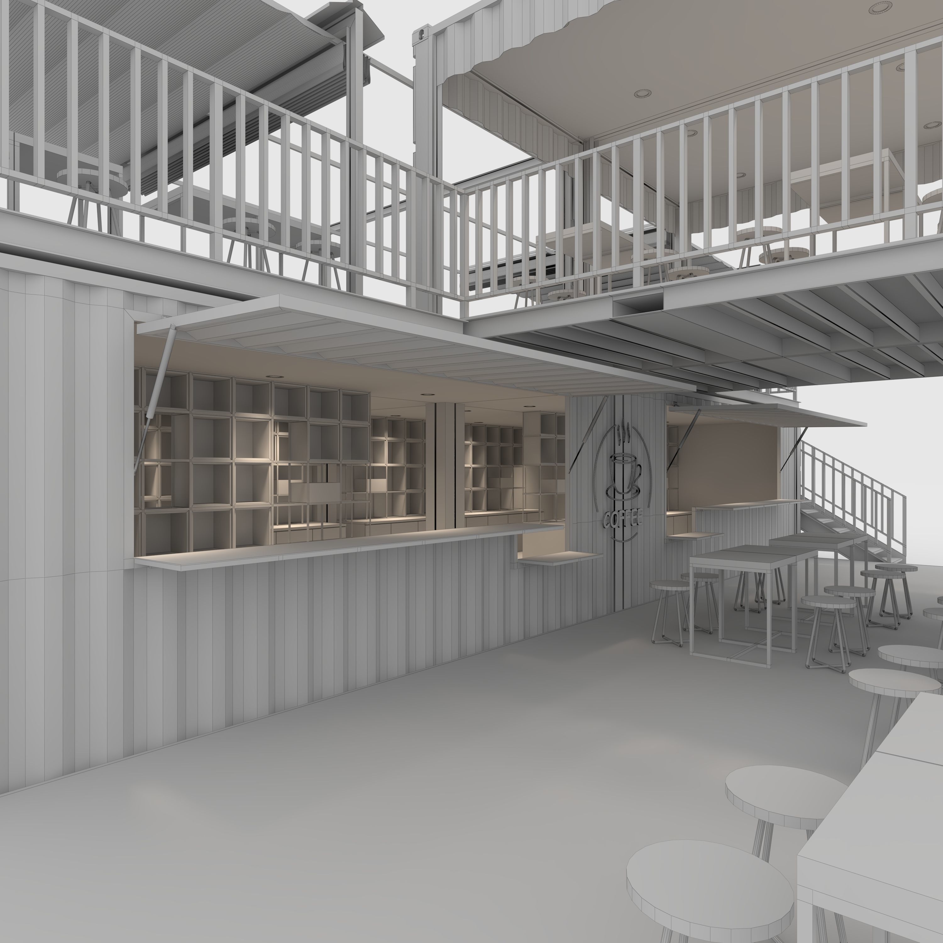 Container Cafe 1 3D model_21