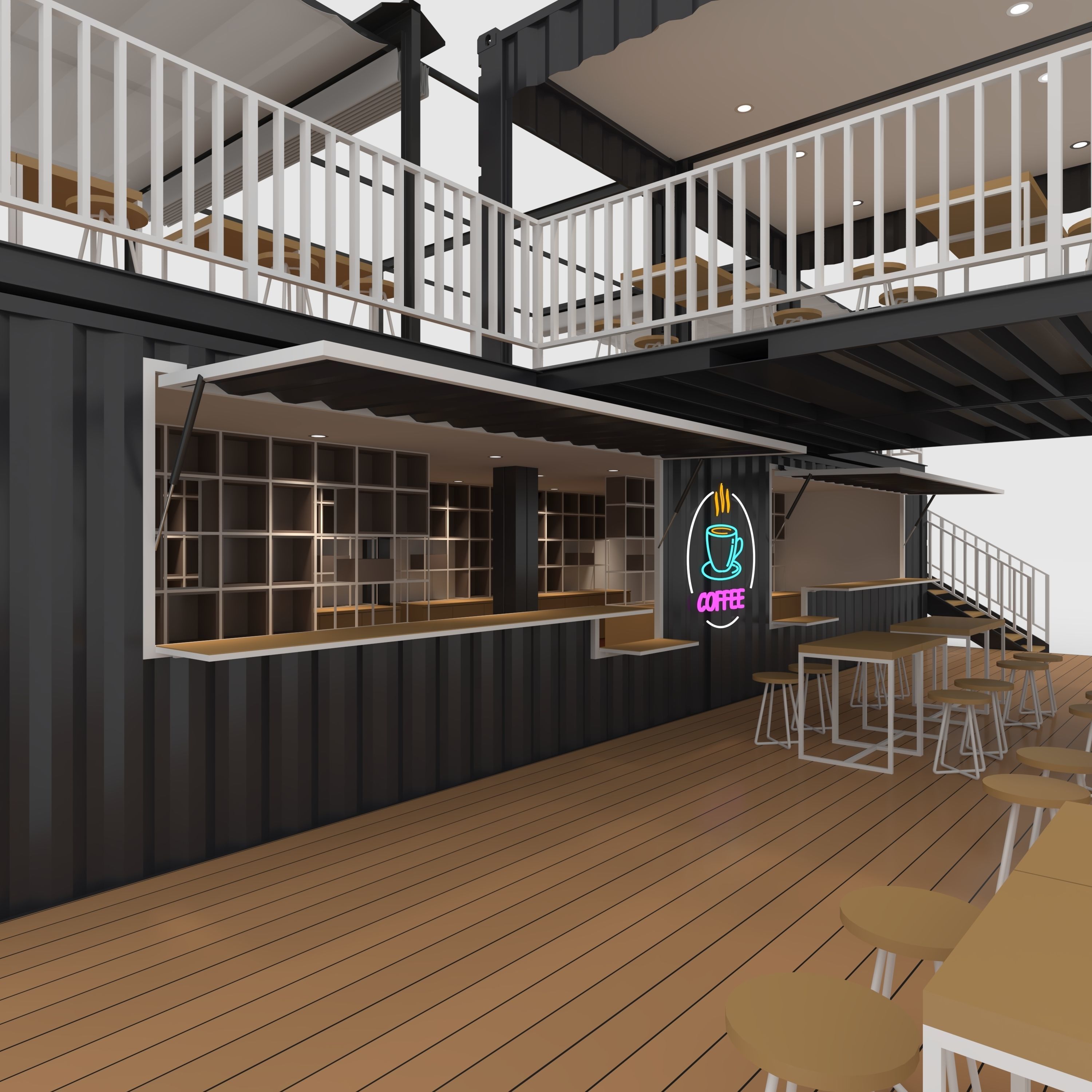Container Cafe 1 3D model_20