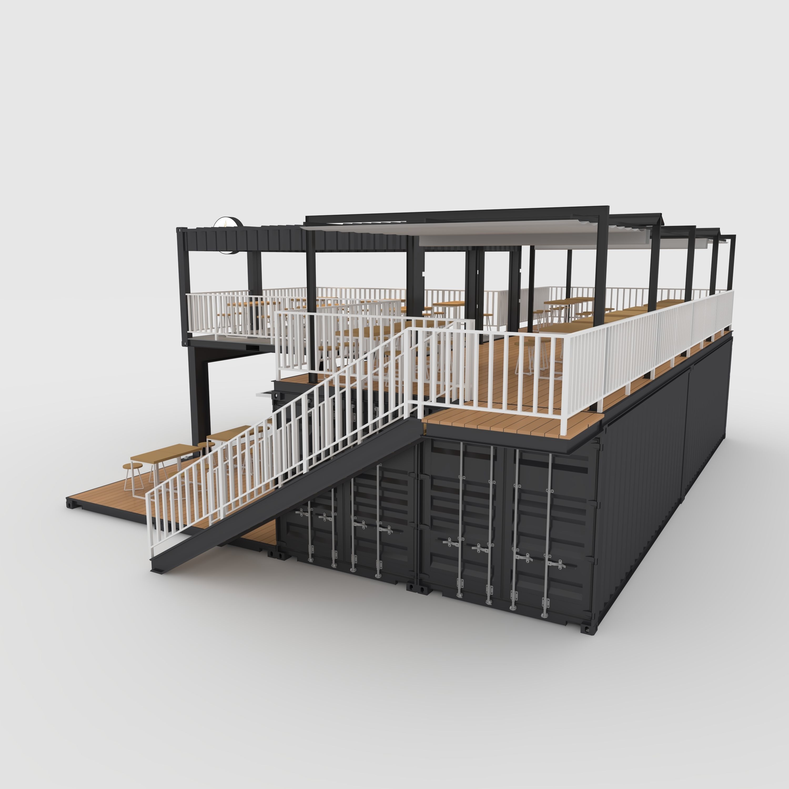 Container Cafe 1 3D model_16
