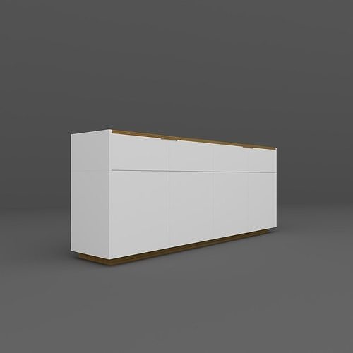 Tv Unit Low-poly 3D model