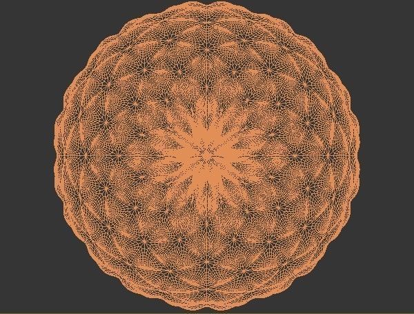 Futuristic Sci-Fi Parametric Sphere - Ball 3D model_9