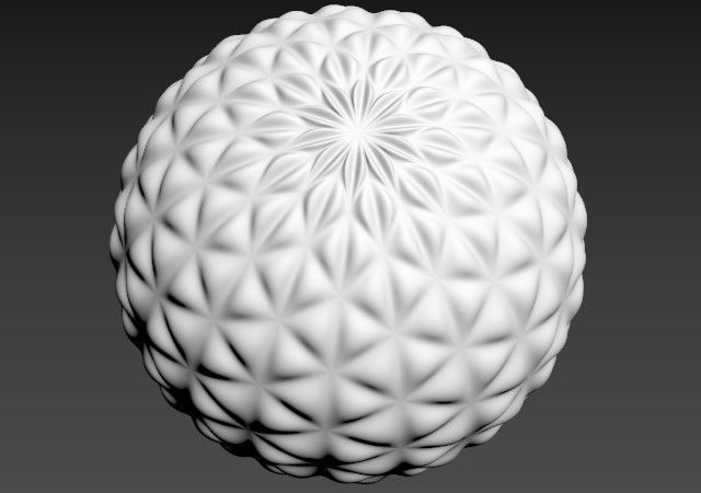 Futuristic Sci-Fi Parametric Sphere - Ball 3D model_6