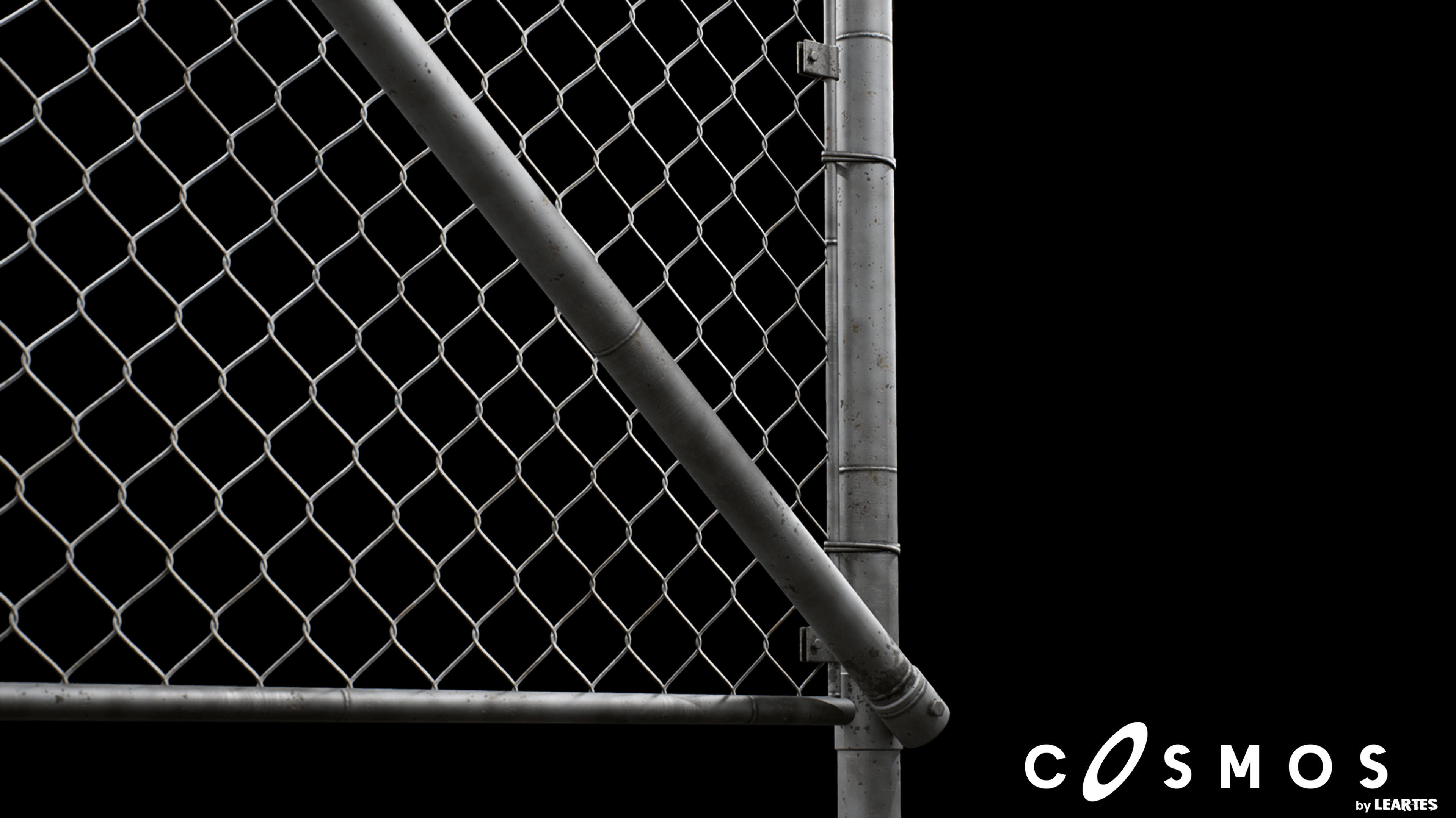 Military Module Wired Fence End Cap - 01 Low-poly 3D model_3