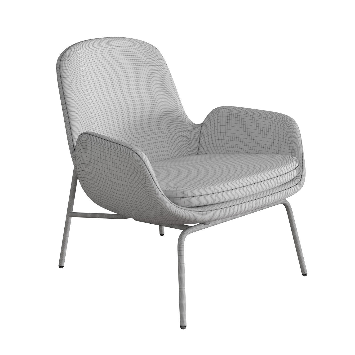 Era Steel Lounge Chair 3D model_4