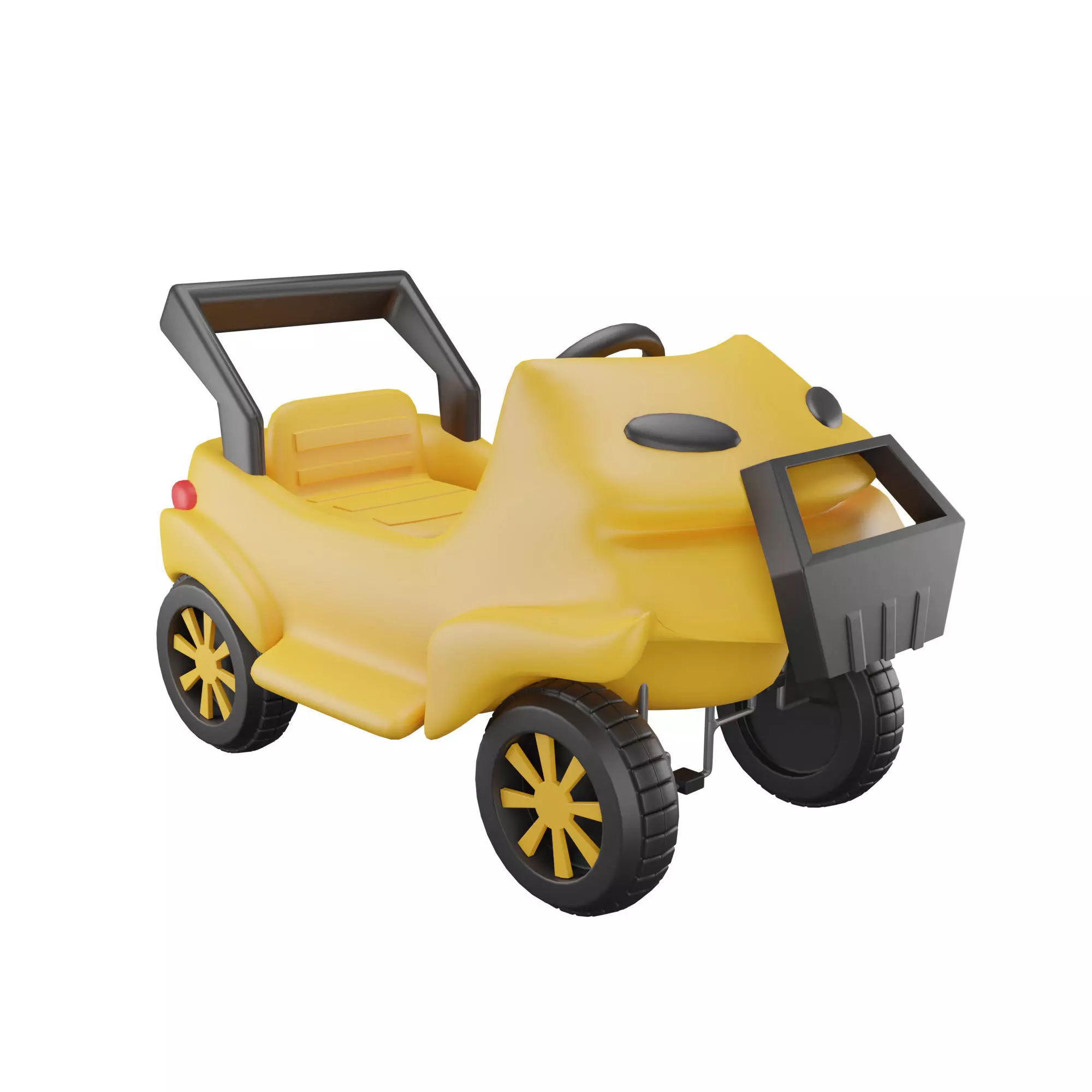 Toy Car Smart Cross Low-poly 3D model