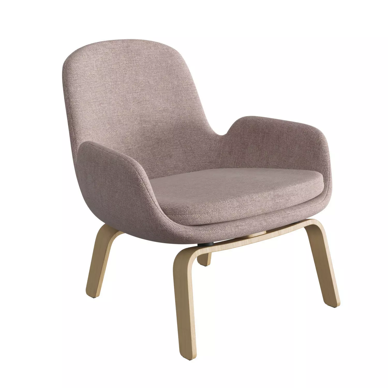 Era Wooden Lounge Chair 3D model_0