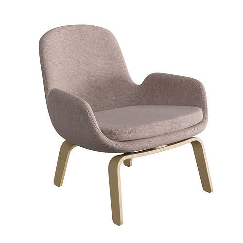 Era Wooden Lounge Chair 3D model