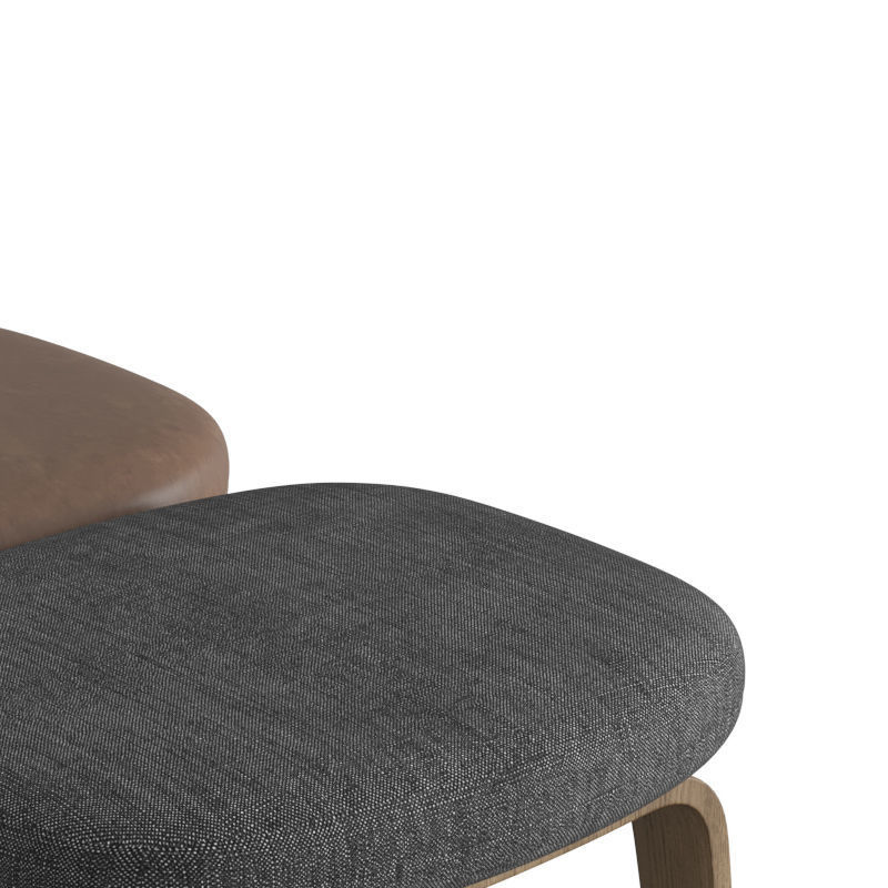 Era Wooden Footstool 3D model_2