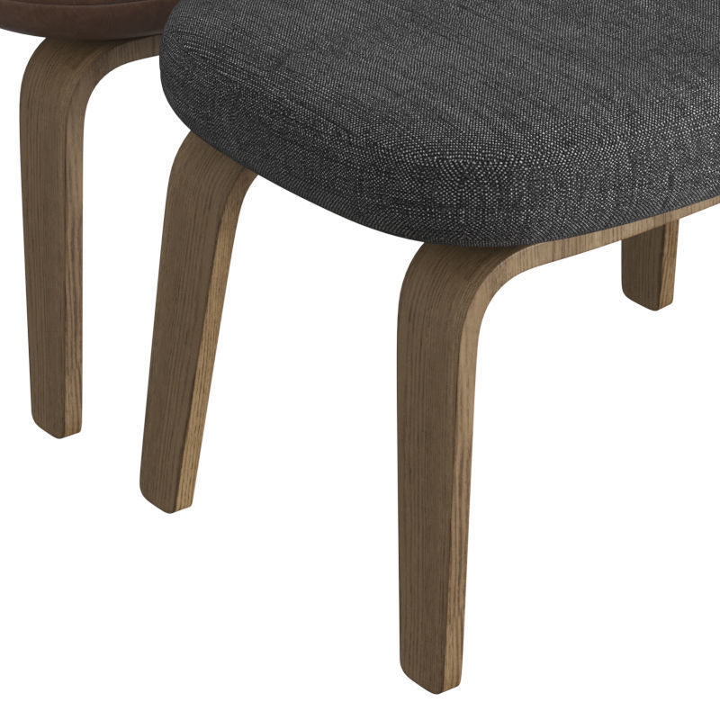 Era Wooden Footstool 3D model_3