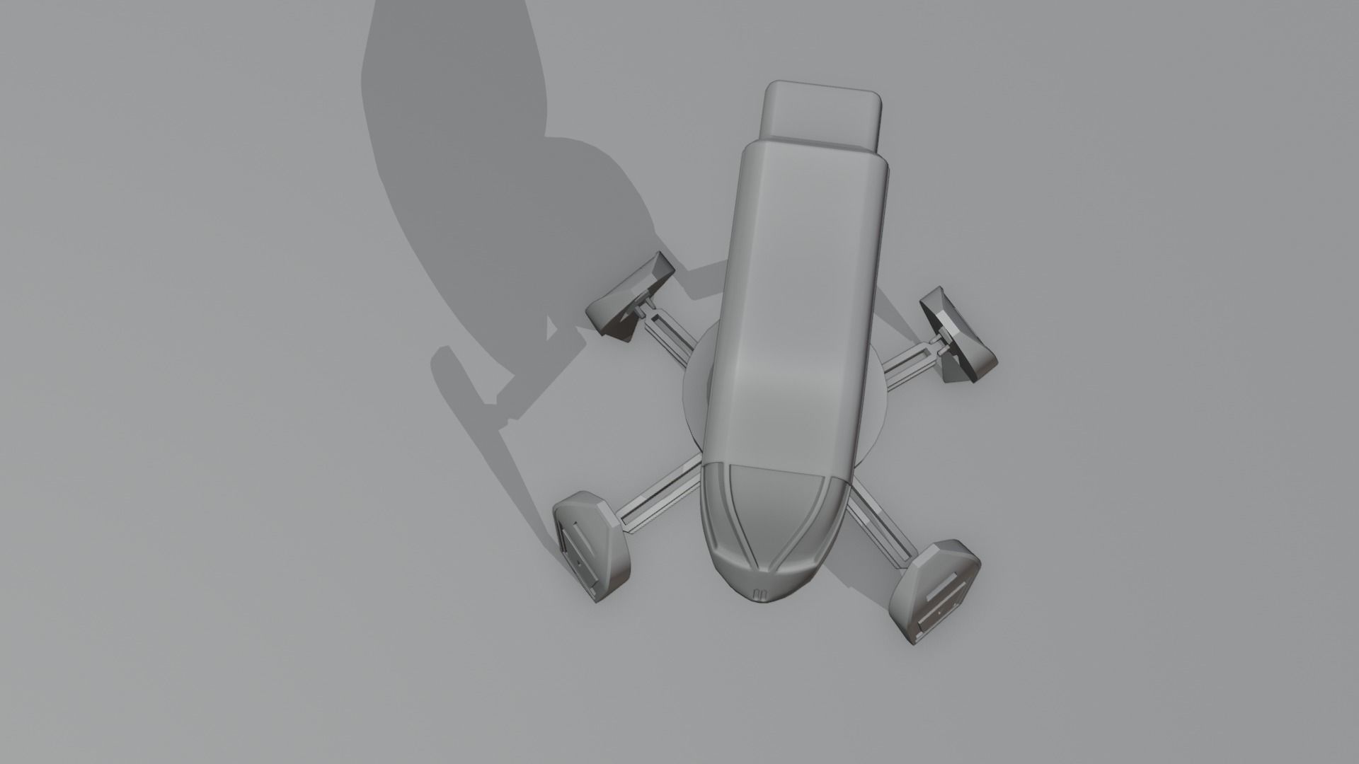 Kal-22  A Game Ready 4-armed Robot Low-poly 3D model_12