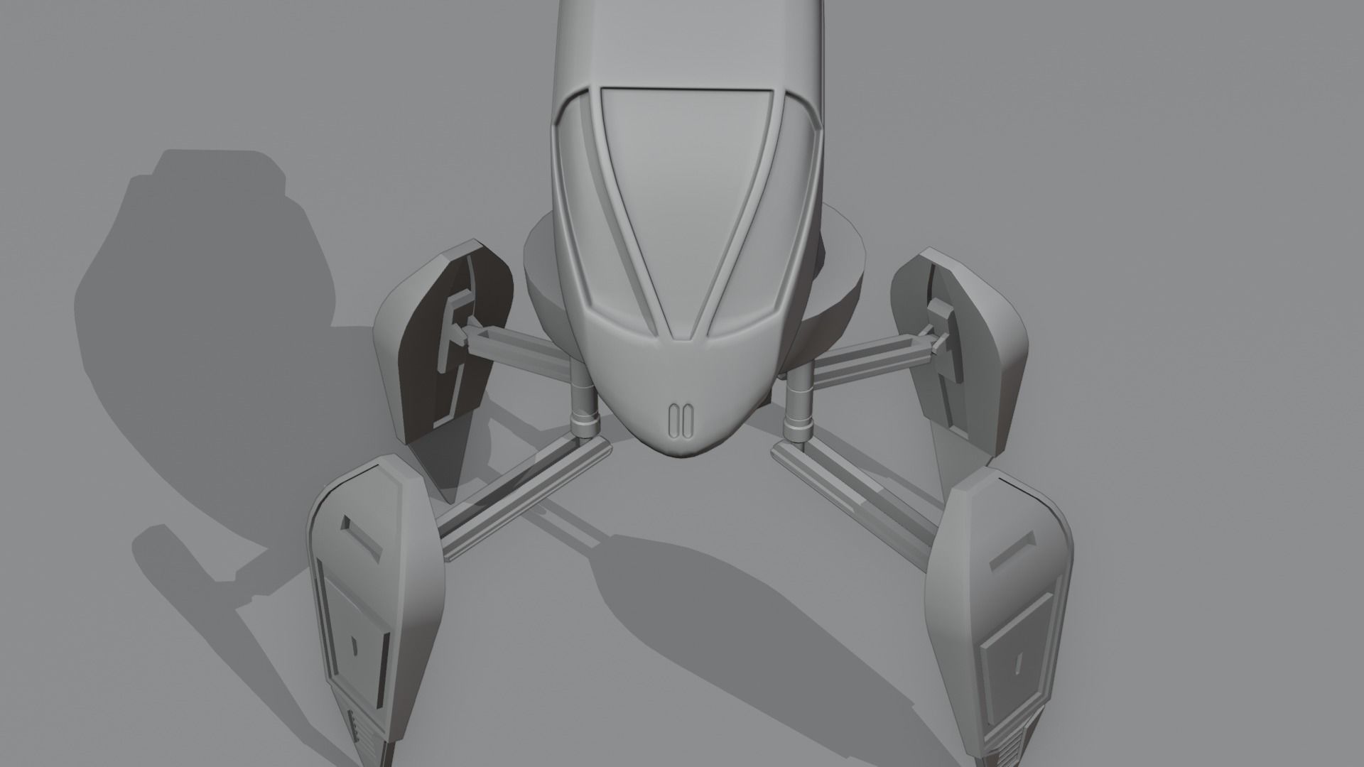 Kal-22  A Game Ready 4-armed Robot Low-poly 3D model_8