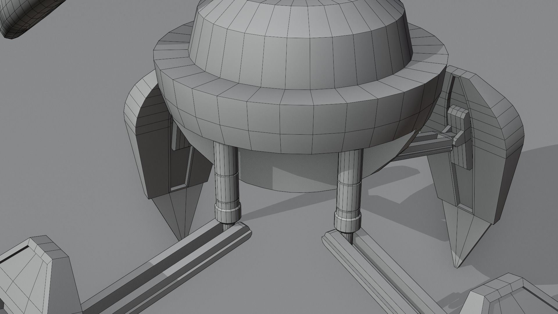 Kal-22  A Game Ready 4-armed Robot Low-poly 3D model_15