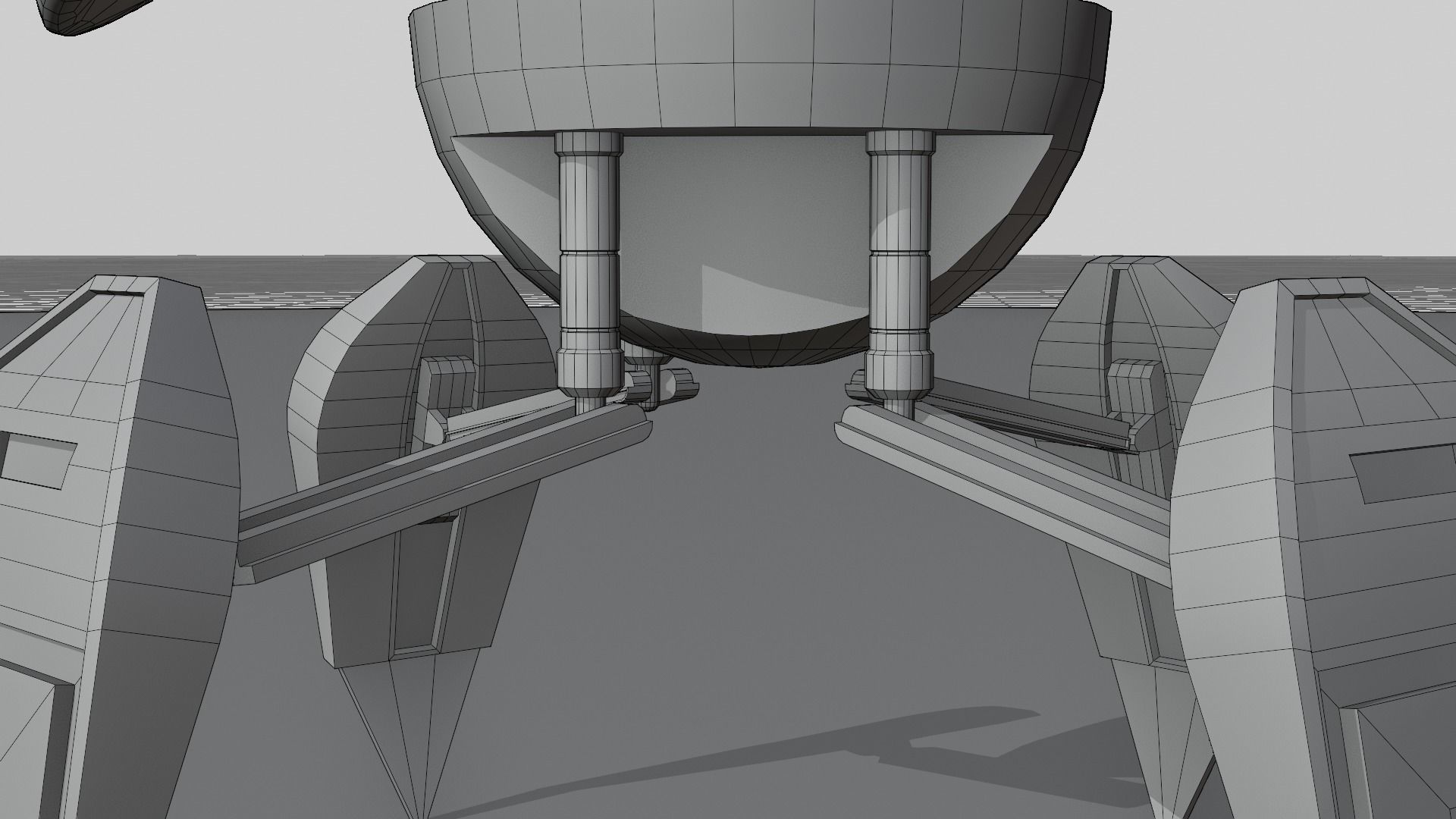 Kal-22  A Game Ready 4-armed Robot Low-poly 3D model_14