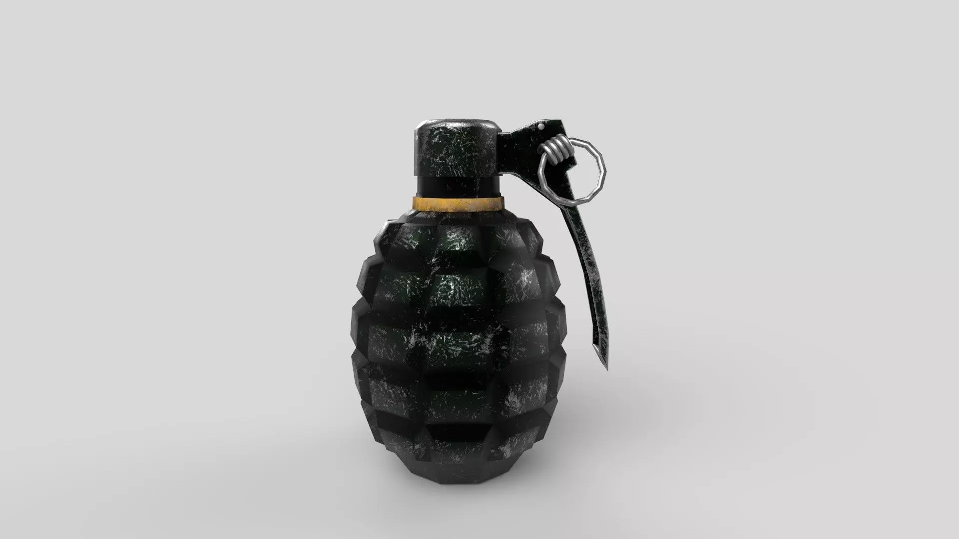 Grenade Low-poly 3D model_0