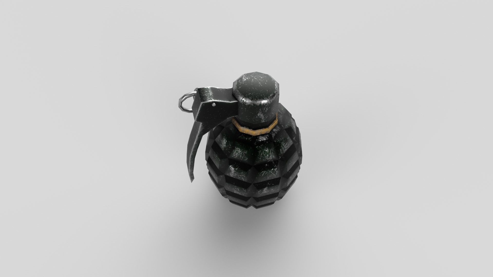 Grenade Low-poly 3D model_4
