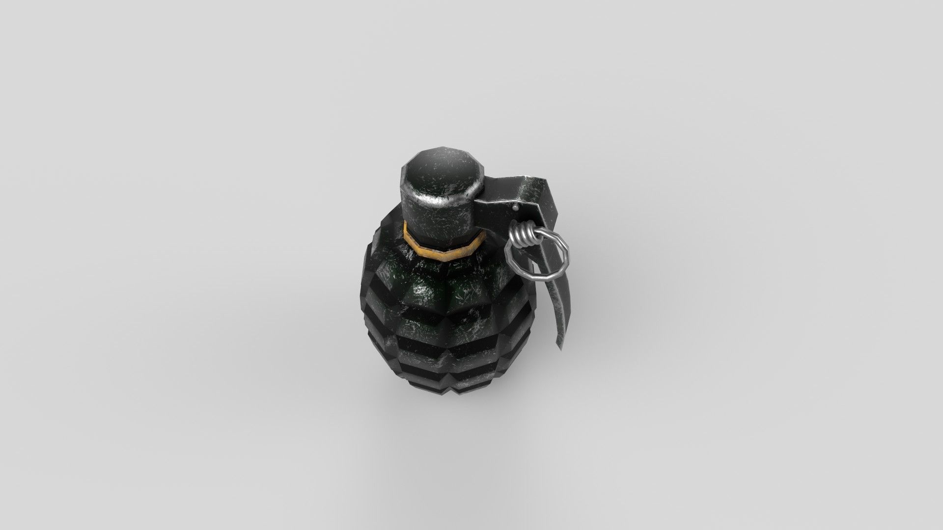 Grenade Low-poly 3D model_3