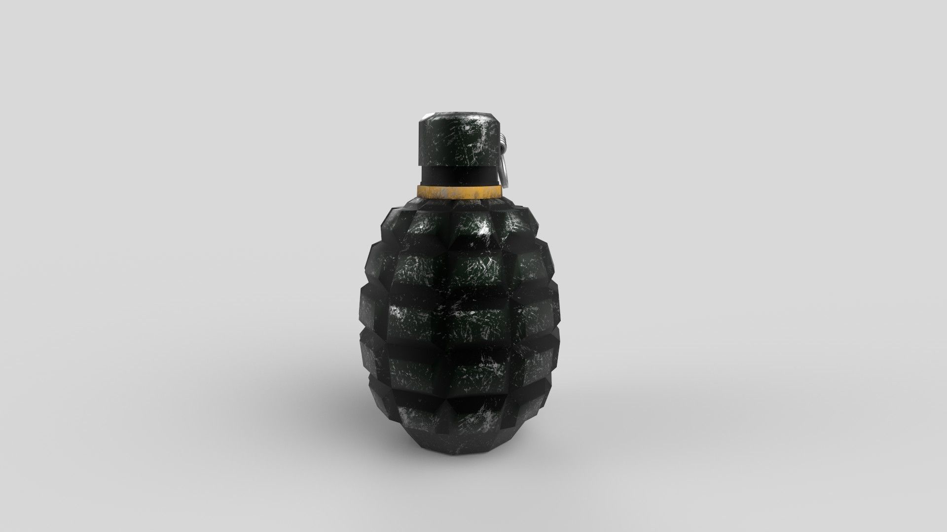 Grenade Low-poly 3D model_1