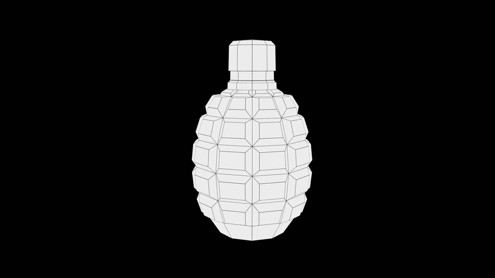 Grenade Low-poly 3D model_6