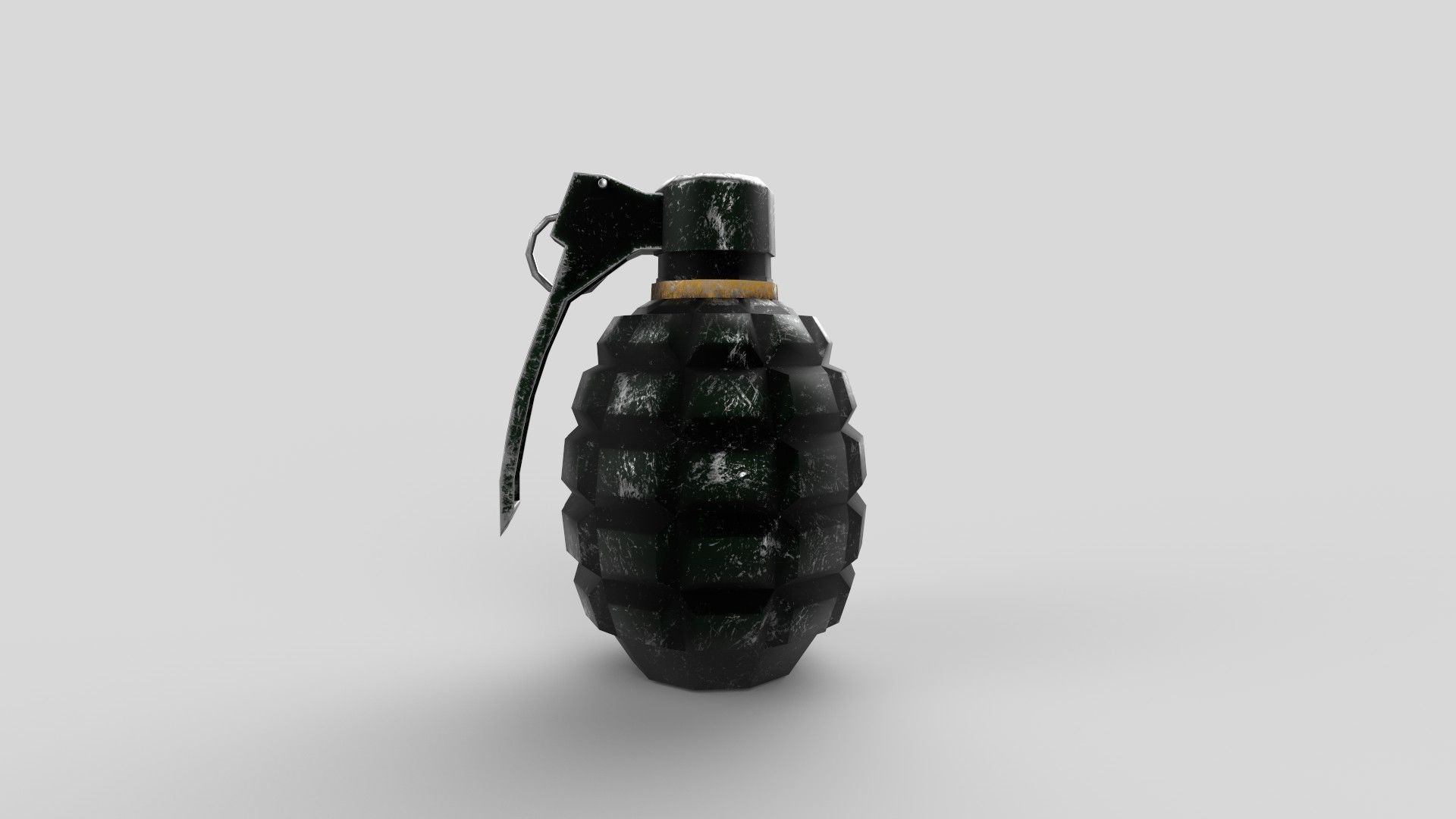 Grenade Low-poly 3D model_2