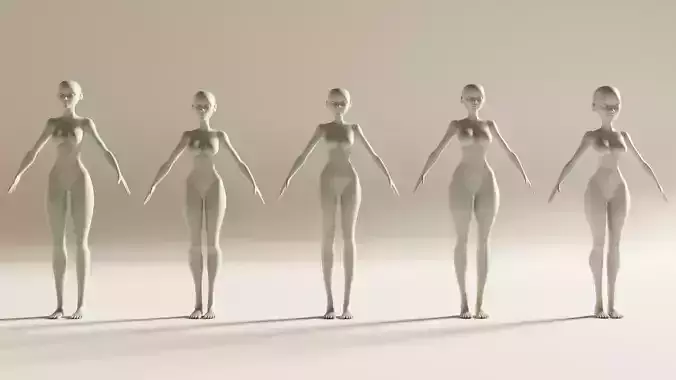 Stylized Female Basemesh