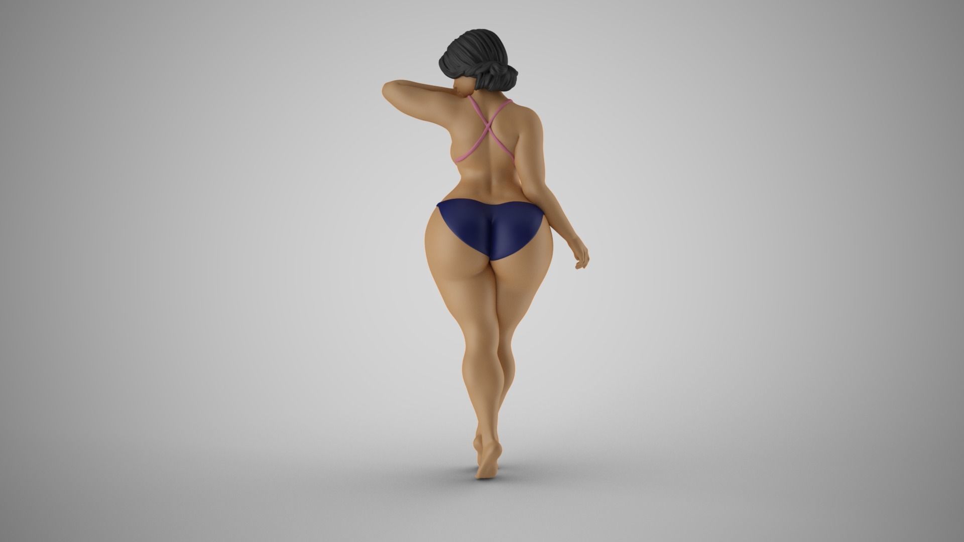 Girl Hiding her Face 3D print model_7