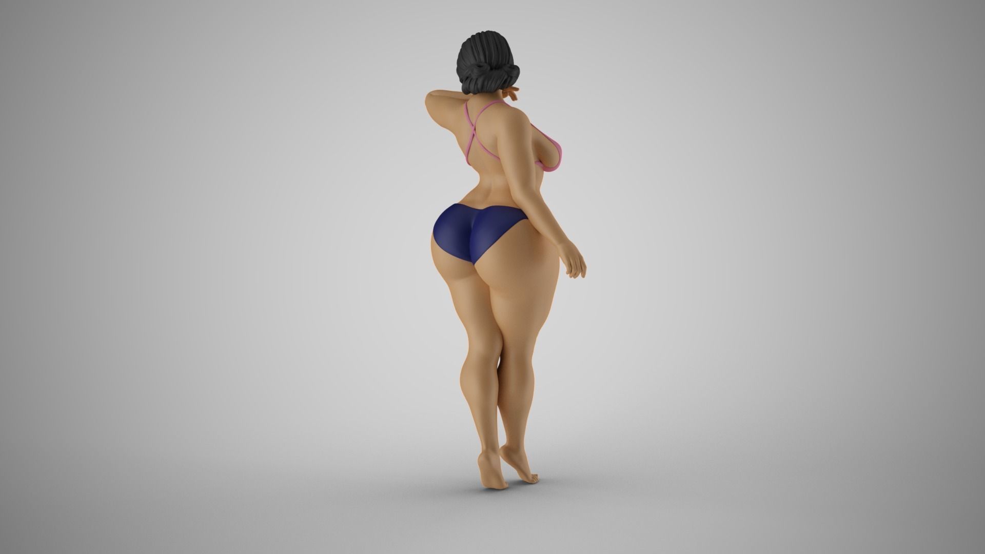 Girl Hiding her Face 3D print model_6