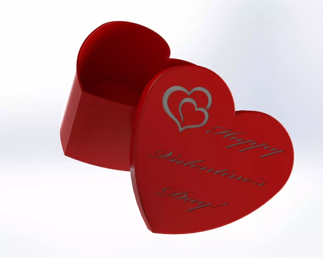 VALENTINE GIFT BOX 3D print model_0