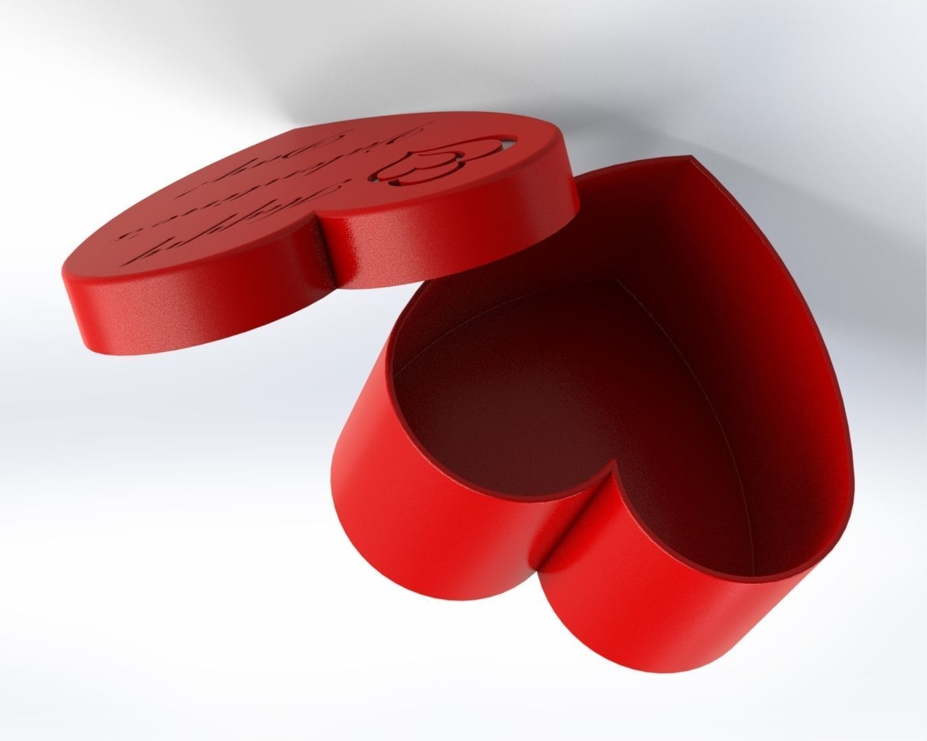 VALENTINE GIFT BOX 3D print model_2