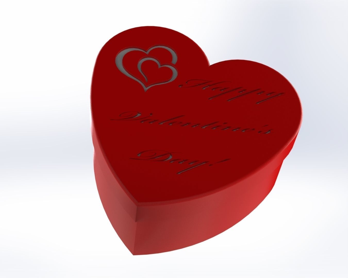 VALENTINE GIFT BOX 3D print model_1