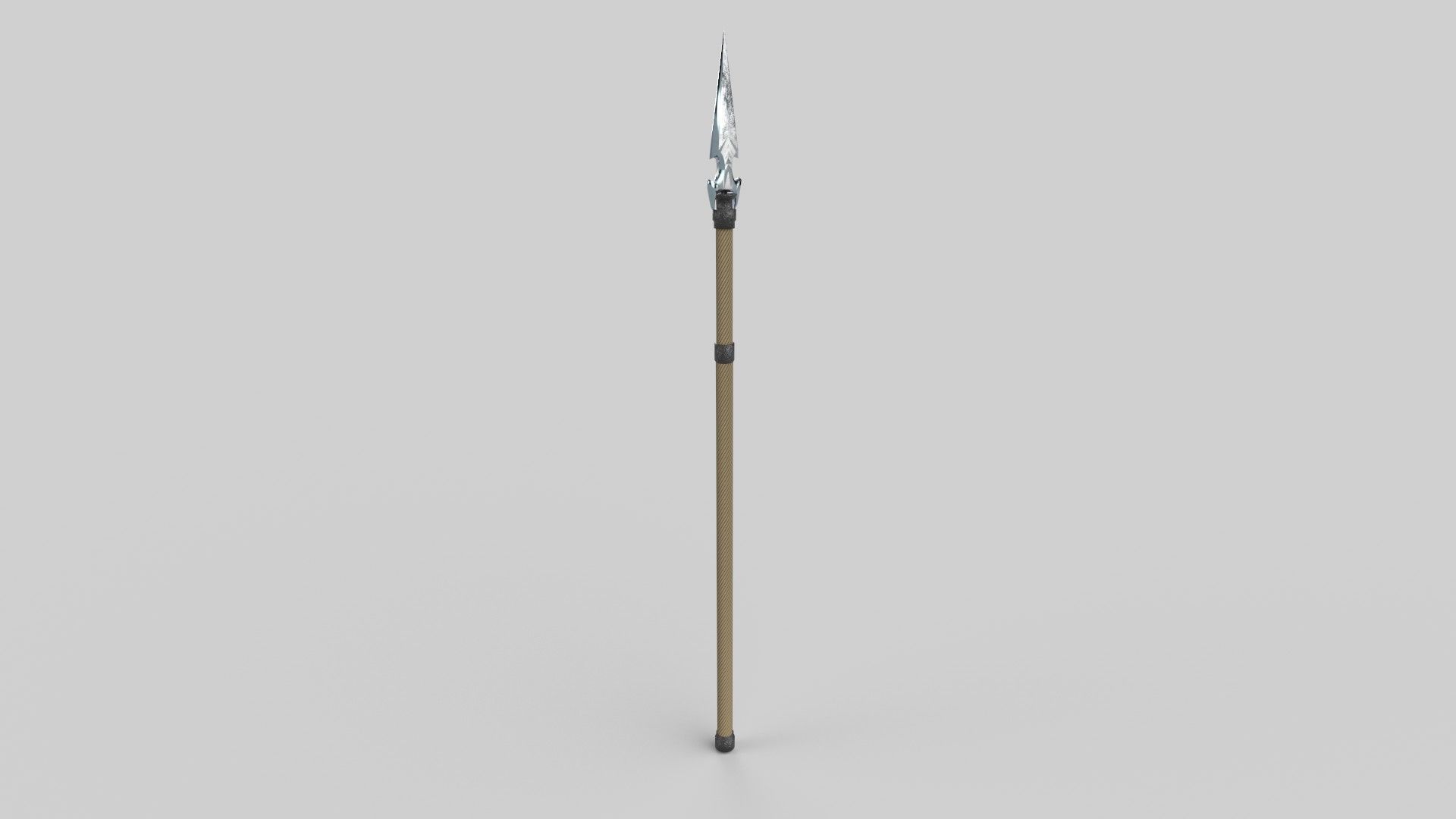 Spear Low-poly 3D model_1