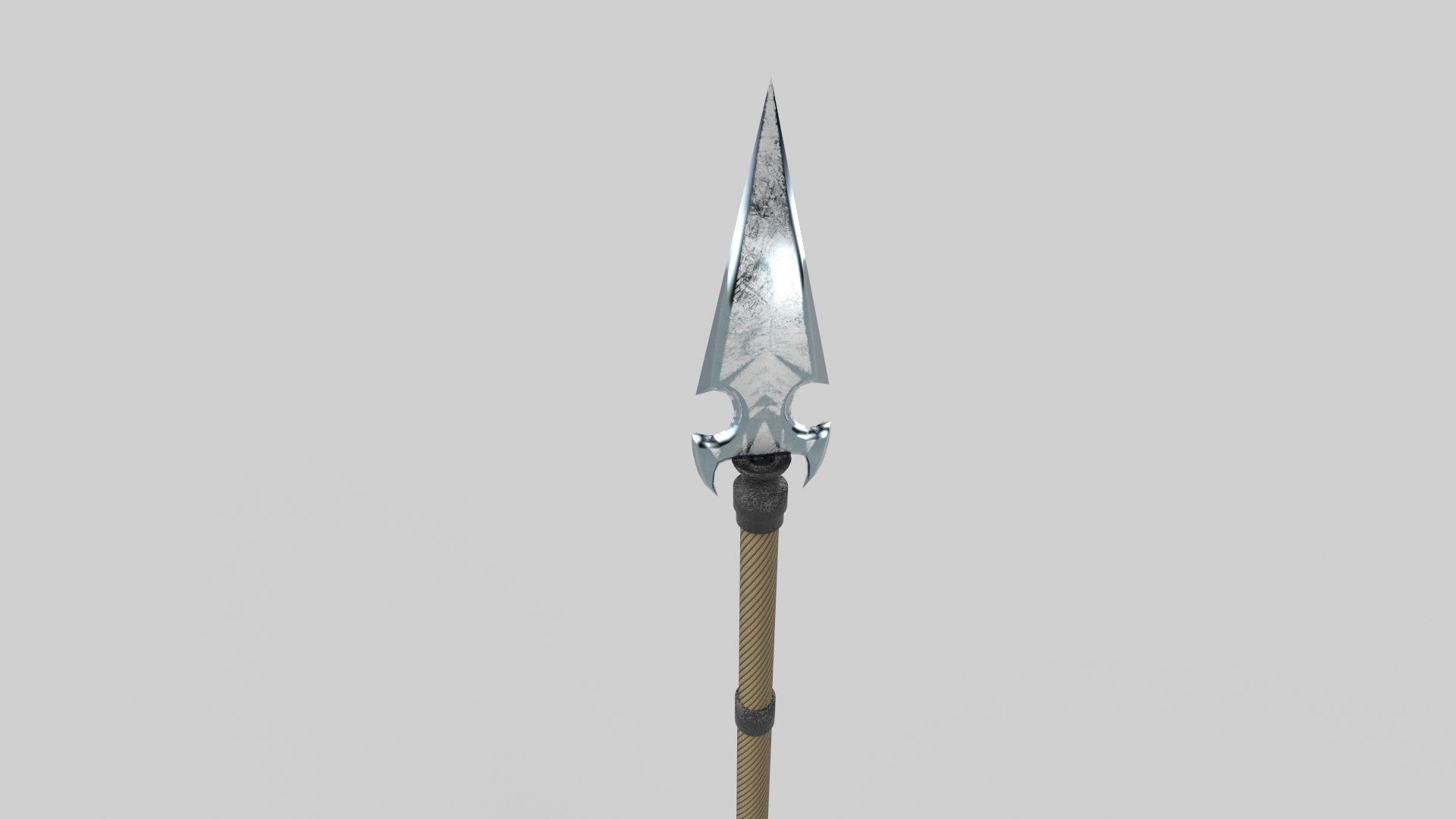 Spear Low-poly 3D model_3