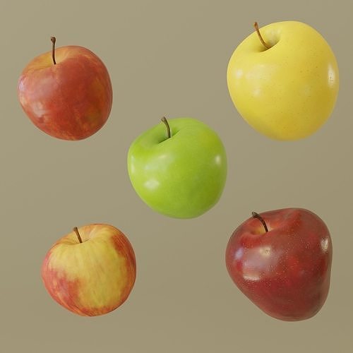 Apples apple Low-poly 3D model